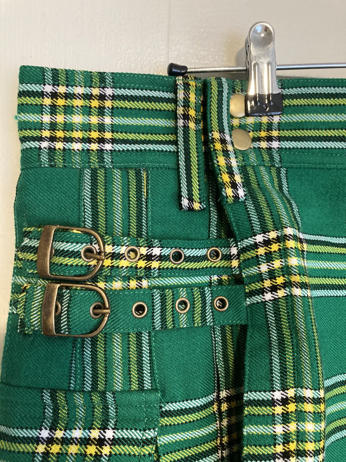 Scottish Style Green Tartan Kilt Men’s 42” Waist Acrylic NICE!!!