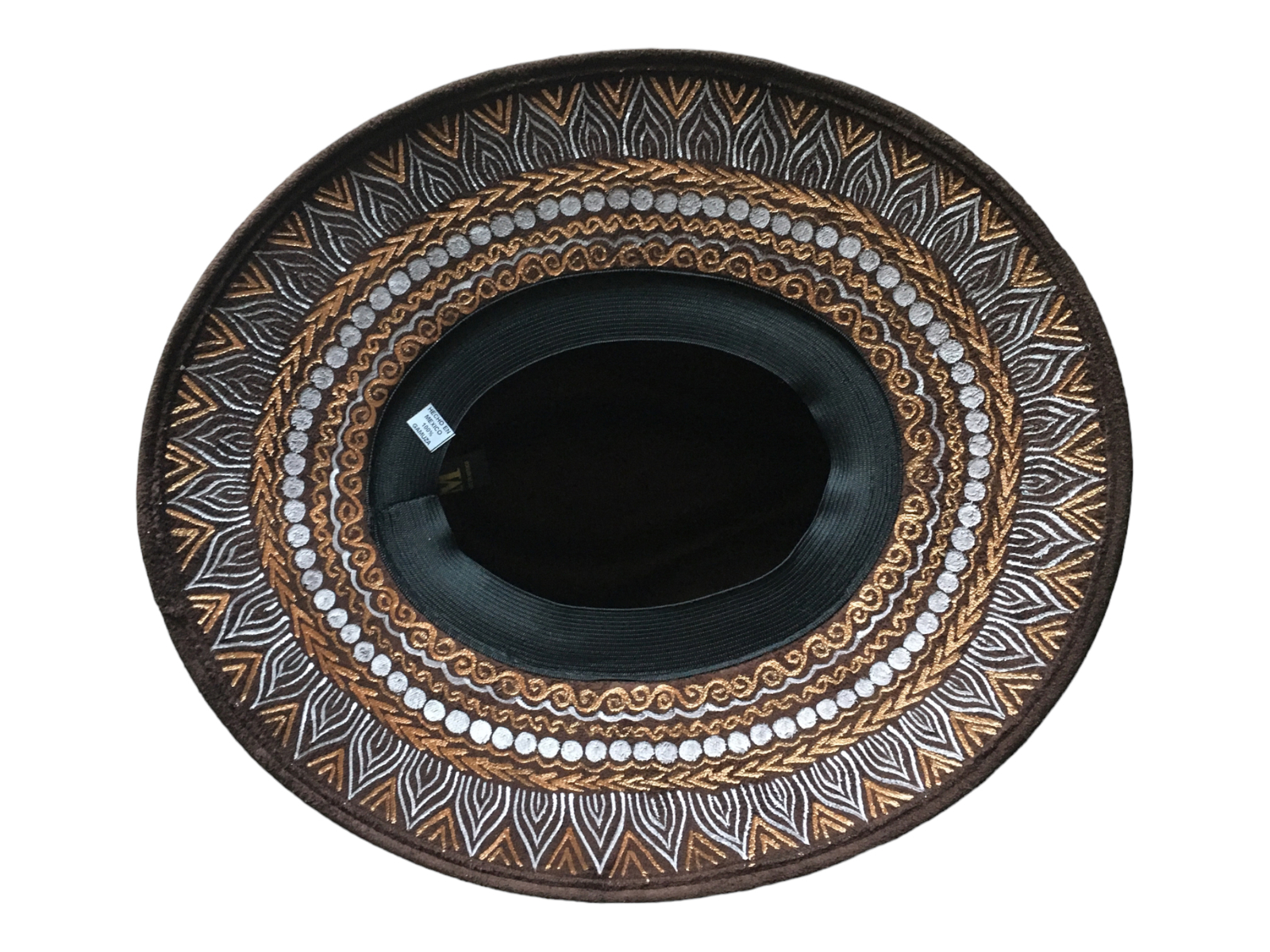 Handmade Mexican Mexican Sombrero Hat – Hand Painted Faux Suede – Artesanal