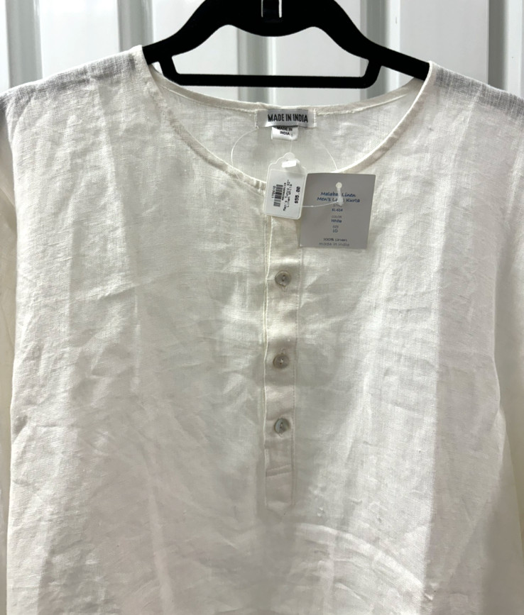 YOGANANDA SELF REALIZATION GIFT STORE MENS LONG KURTA TUNIC + SACHET LAKE SHRINE