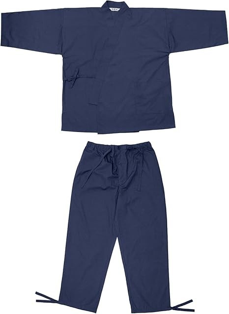 Japanese SAMUE Men’s Traditional work Kimono wear Navy