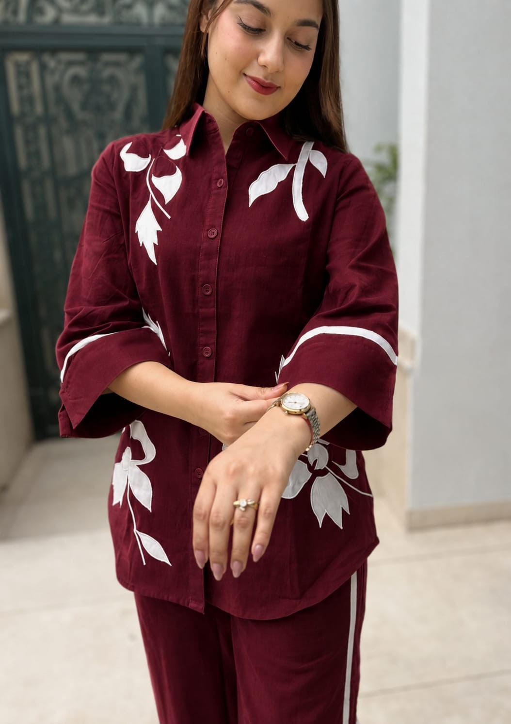 Indian Women Pure Cotton Kurta Set Beautiful Top Tunic Kurti Pant Set Dress