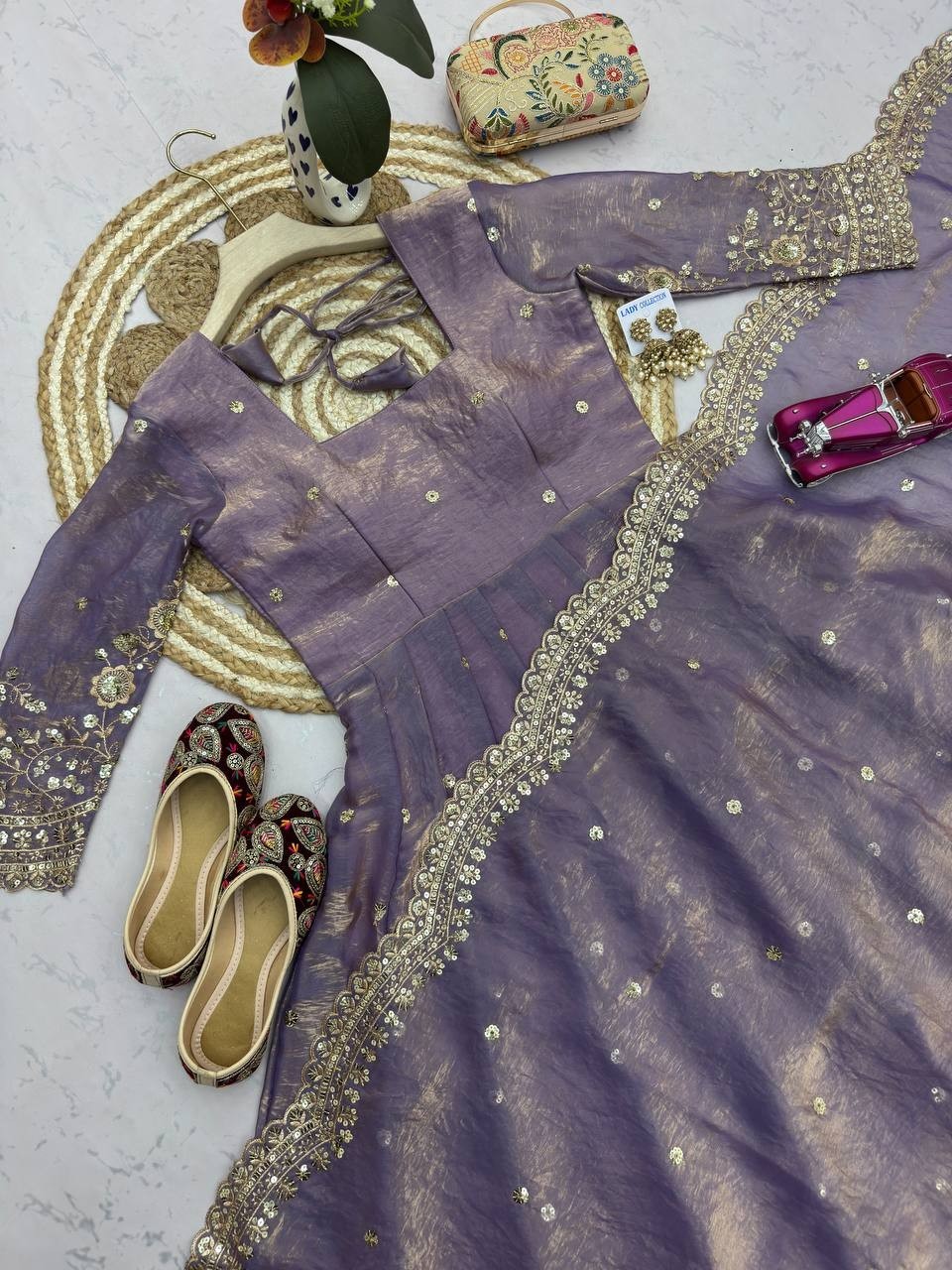 Sangeet reception dance wear Anarkali Gown 3 pics Suits for women