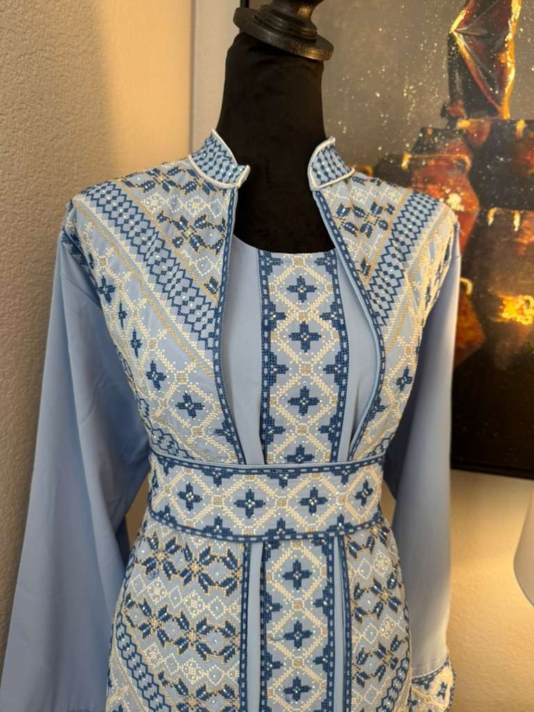 Jameelah Thobe Set – Women’s Embroidered Dress, Perfect for Eid, Abaya, Ramadan