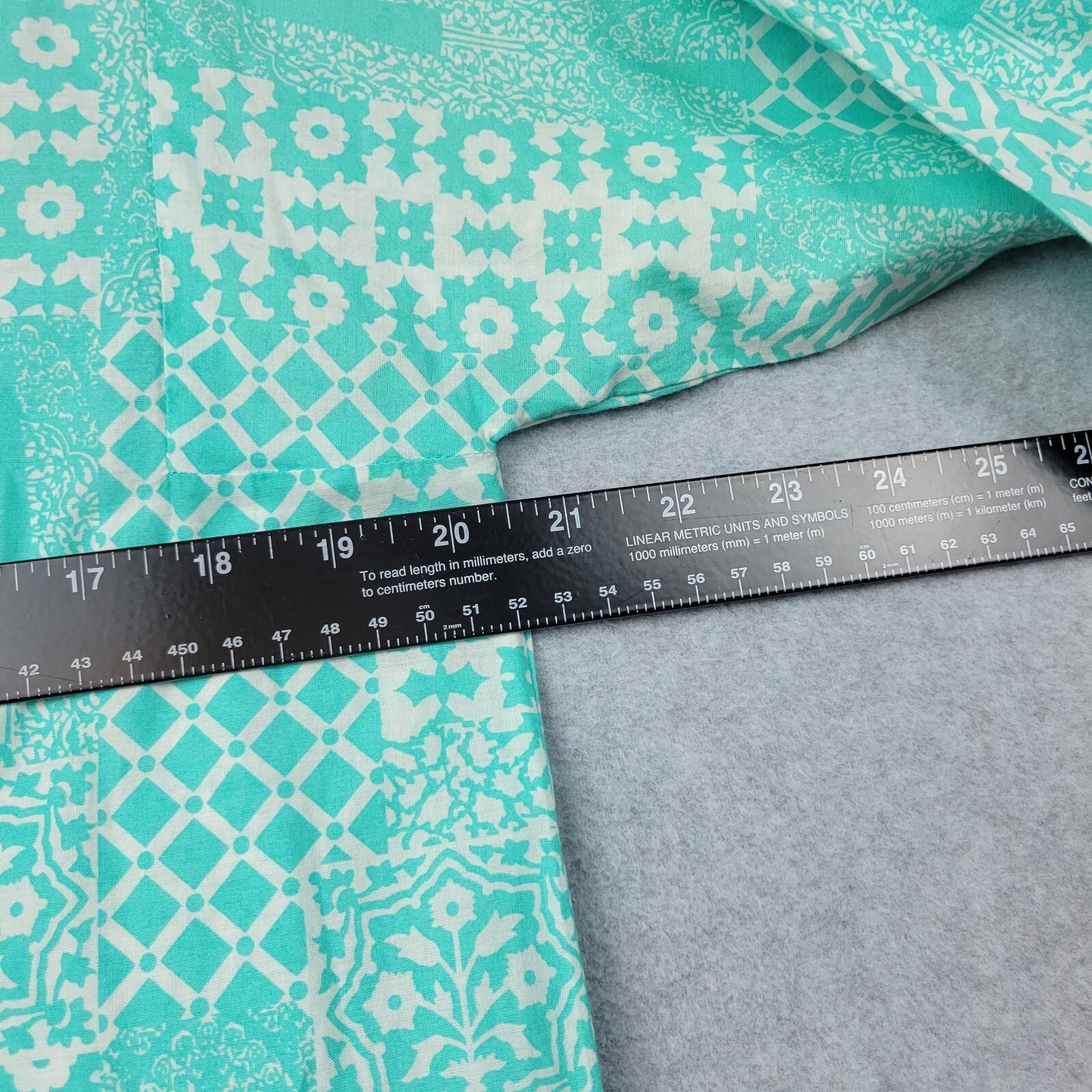 Khaadi Pret Pajama Womens Size Kurta Beach Cover Embroidered Teal Floral New
