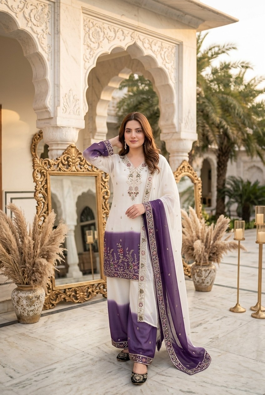 Salwar Kameez Indian Pakistani Wedding Party Wear Dress Bollywood Sharara Suit