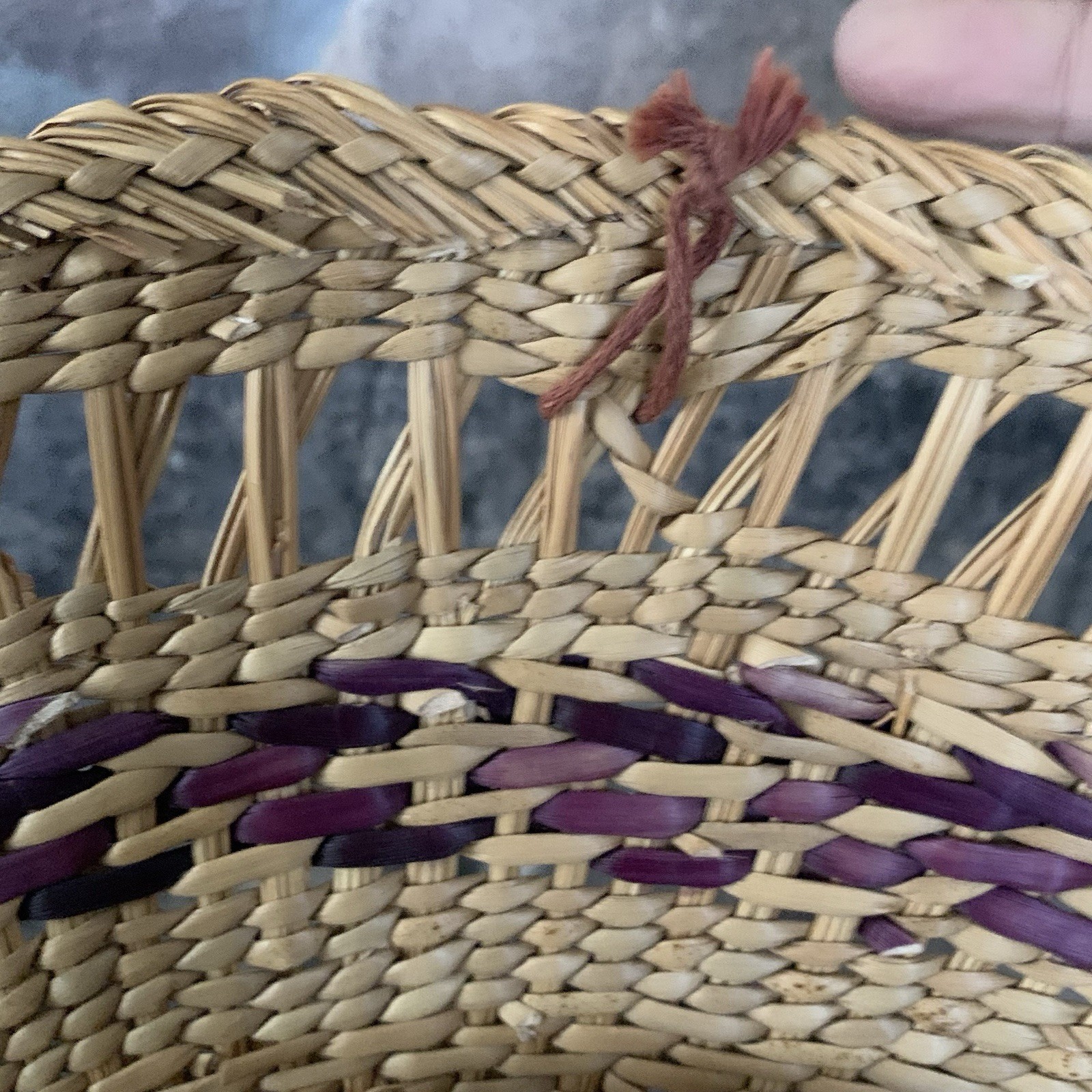 Mokorotlo Traditional Native African Woven Round Conical Hat 14”