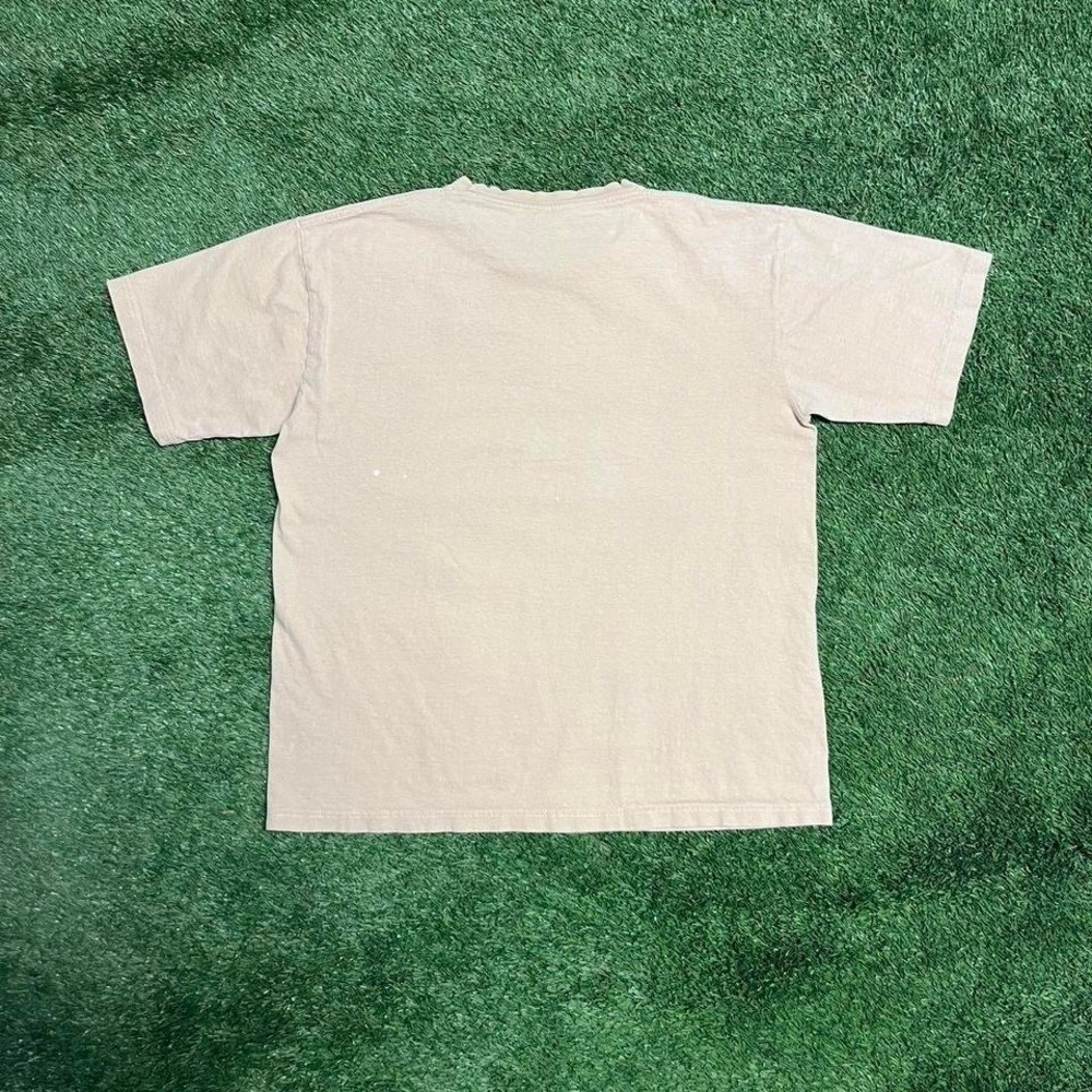 Y2K cream Germany center logo tee