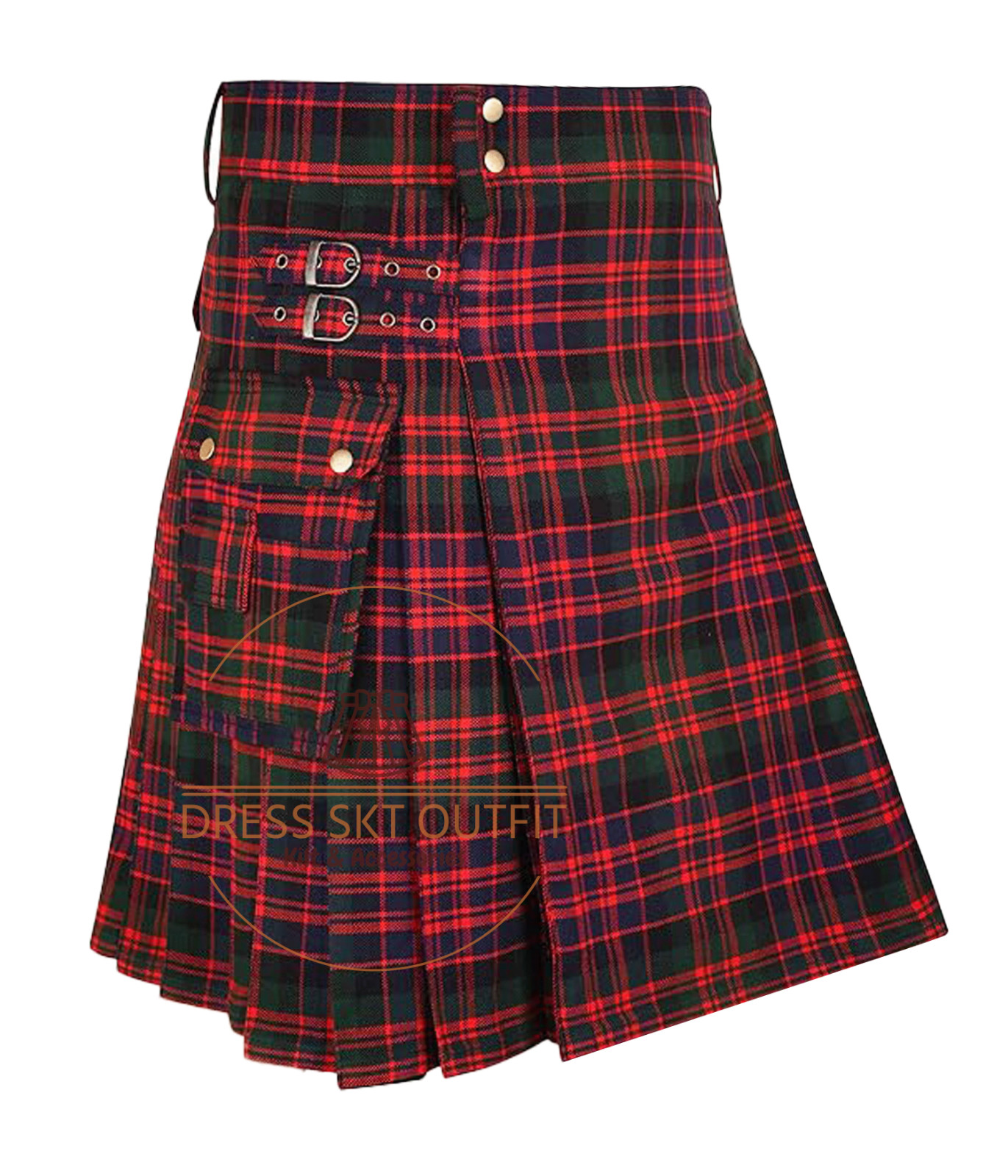 MacDonald Modern Tartan Scottish Utility Kilt For Men – Custom Size Kilt