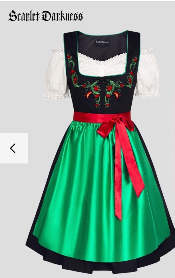 Dirndl Oktoberfest German Beer Fest Bavarian Brewery SM Halloween Carnival