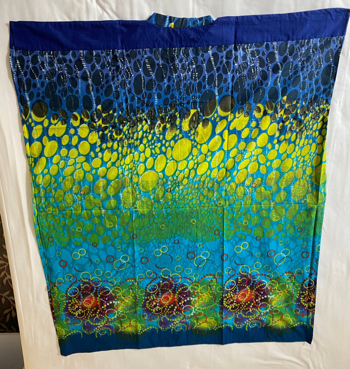 Kaftan Tie Dyed Blue Green Yellow Women’s Men’s Unisex New Cotton Light Weight