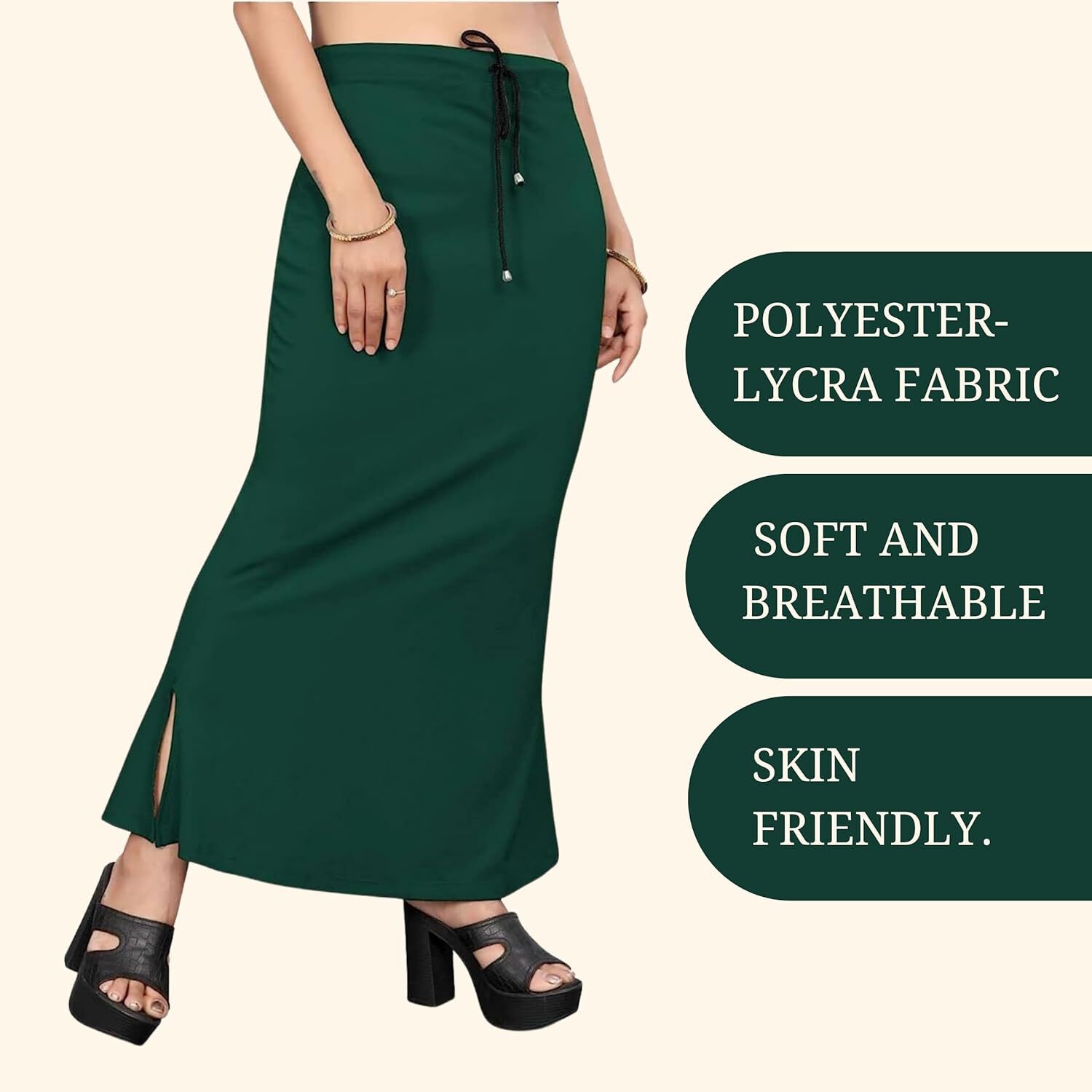 Lycra Saree Shapewear Petticoat for Women by Shreekama