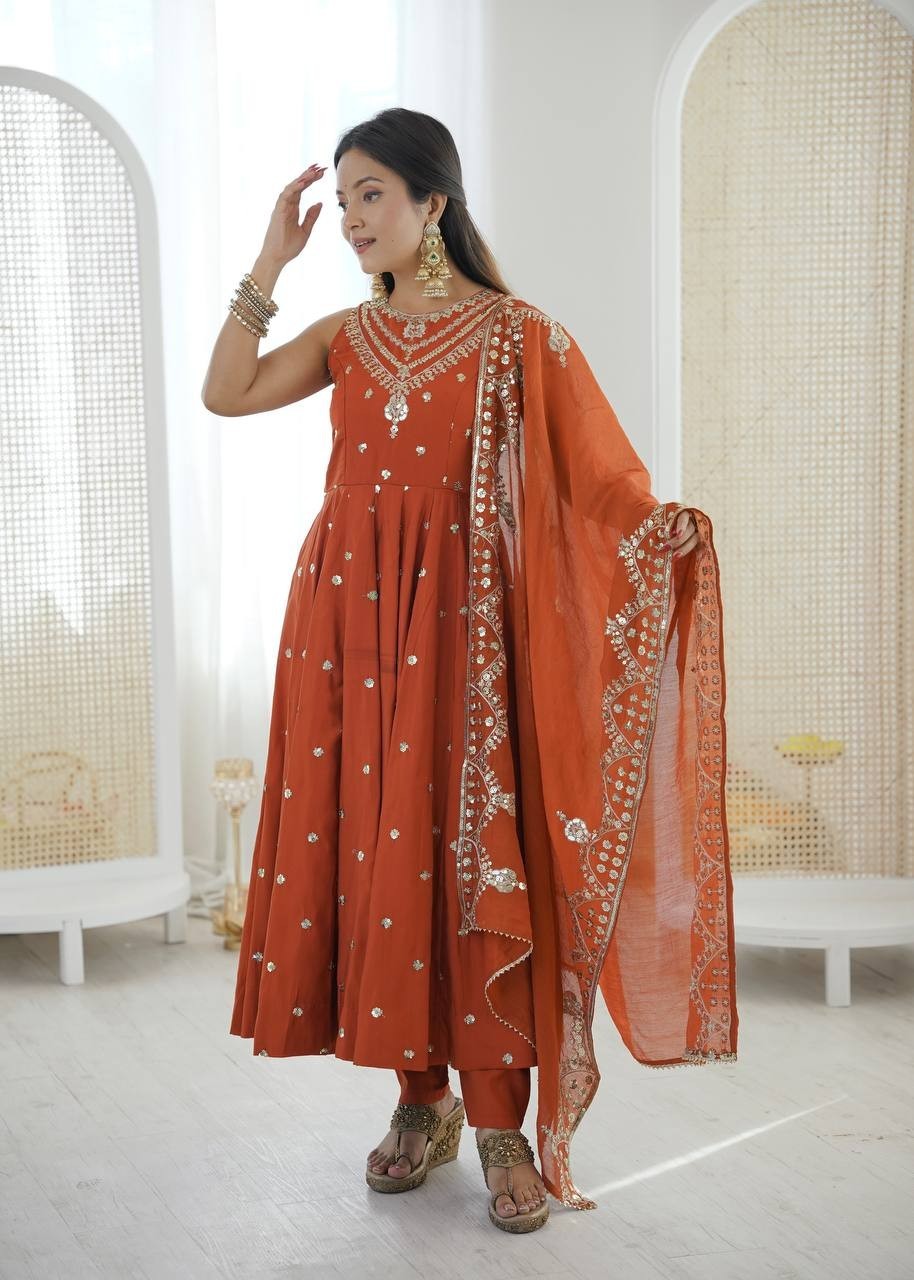 Gown Pakistani Suits Salwar Kameez Ready To Wear Dress Wedding Bollywood Party L