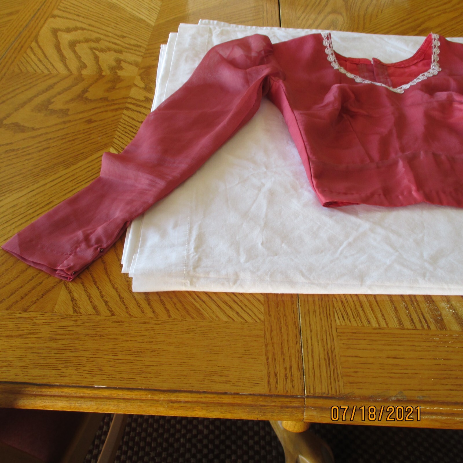ROSE Pink AMAZING CHOLI 28″ Bust BLOUSE For SARI Skirt Stylish TOP Girl 10-12