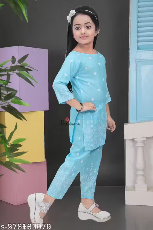 Trendy Printed Kurta Set for Girls_Comfortable Ethnic Wear for Festivals & Daily