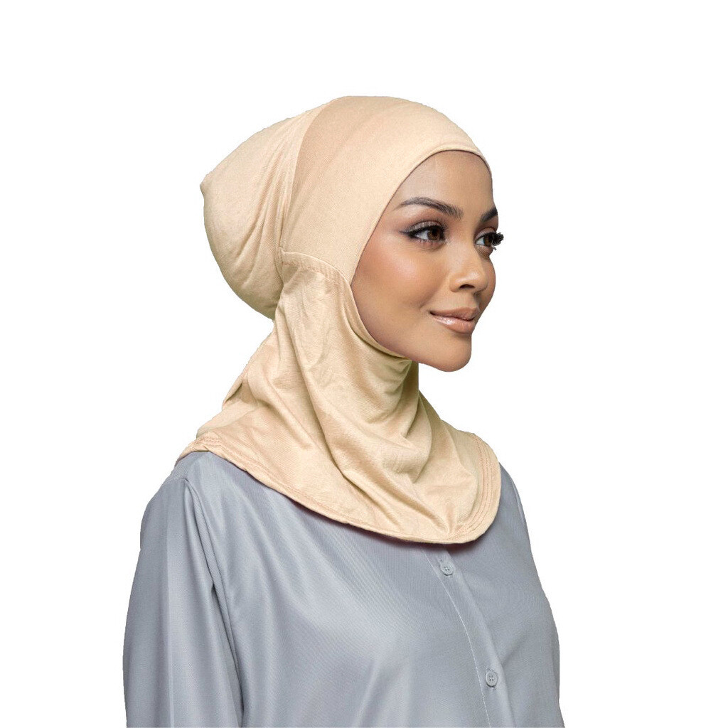 Women Wear Directly Instant Hijab Arab Plain Color Turban Islamic Head Scarf