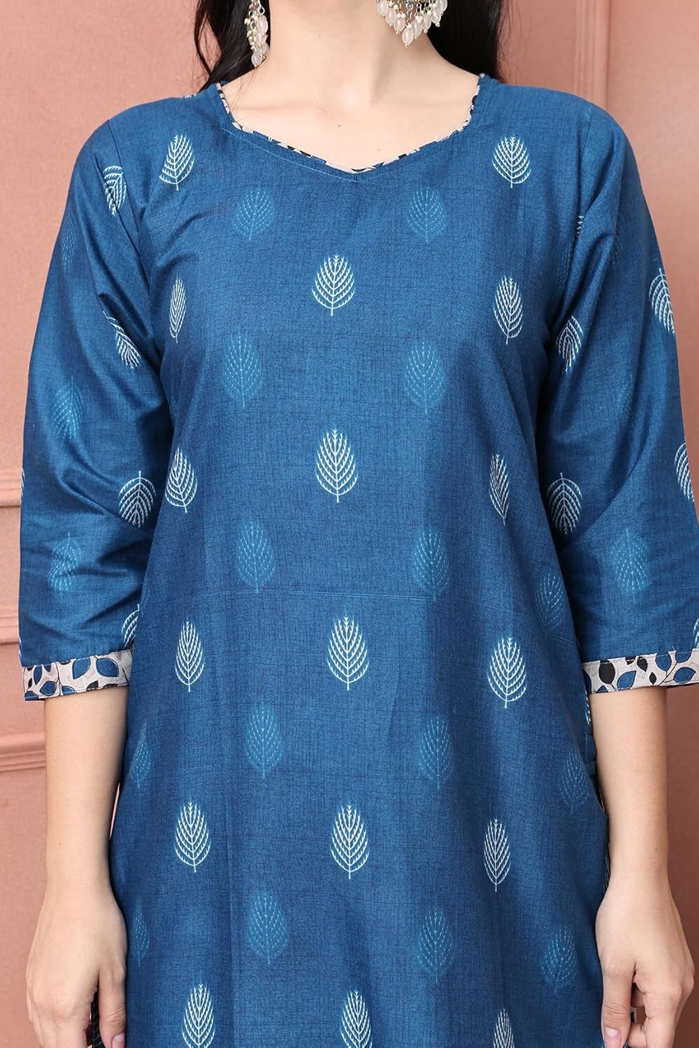 Women’s Cotton Blend Printed Ready To Wear Patiala Salwar Suit