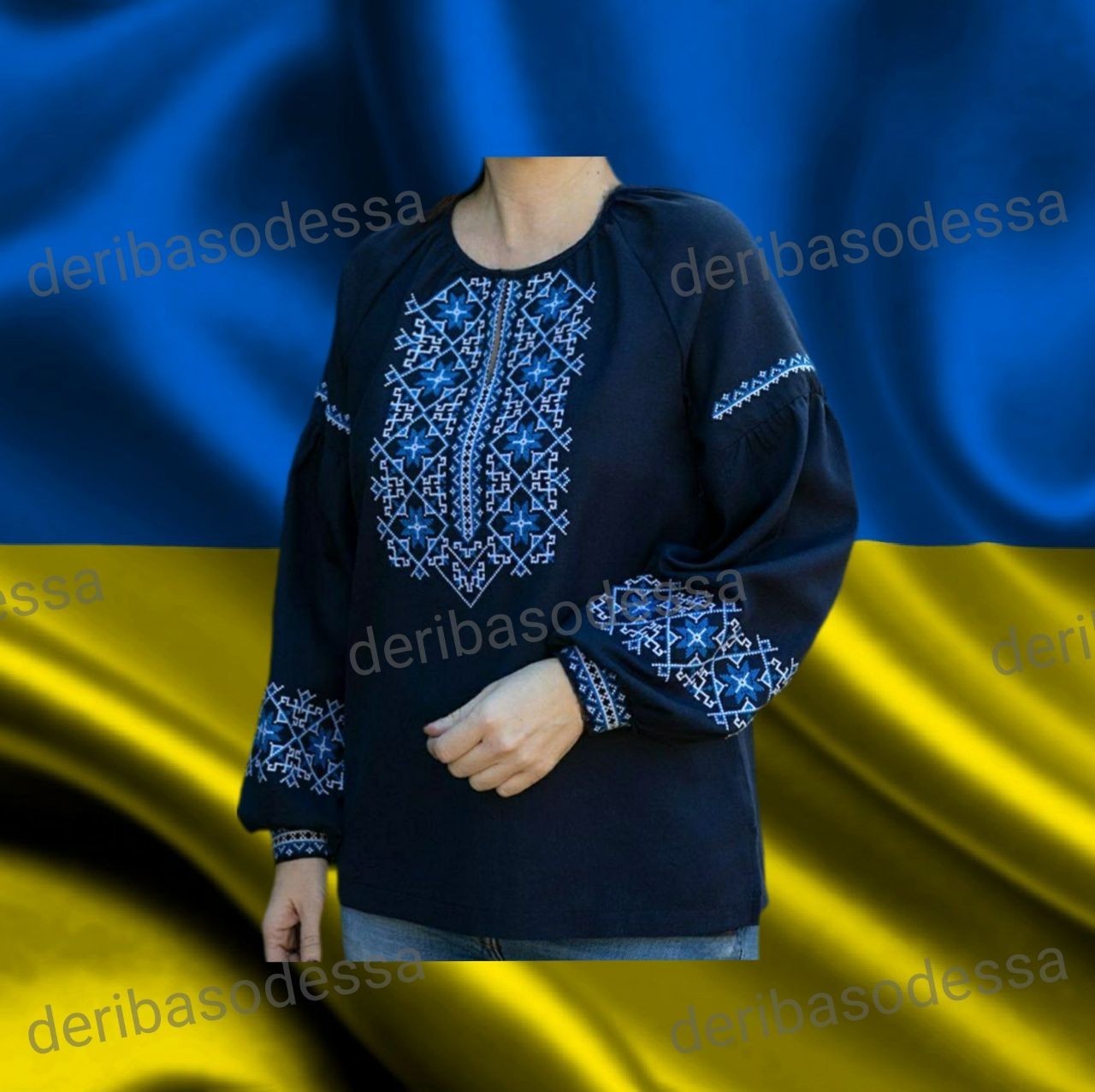 Ukrainian women’s traditional classic blouse Vyshyvanka SIZE M