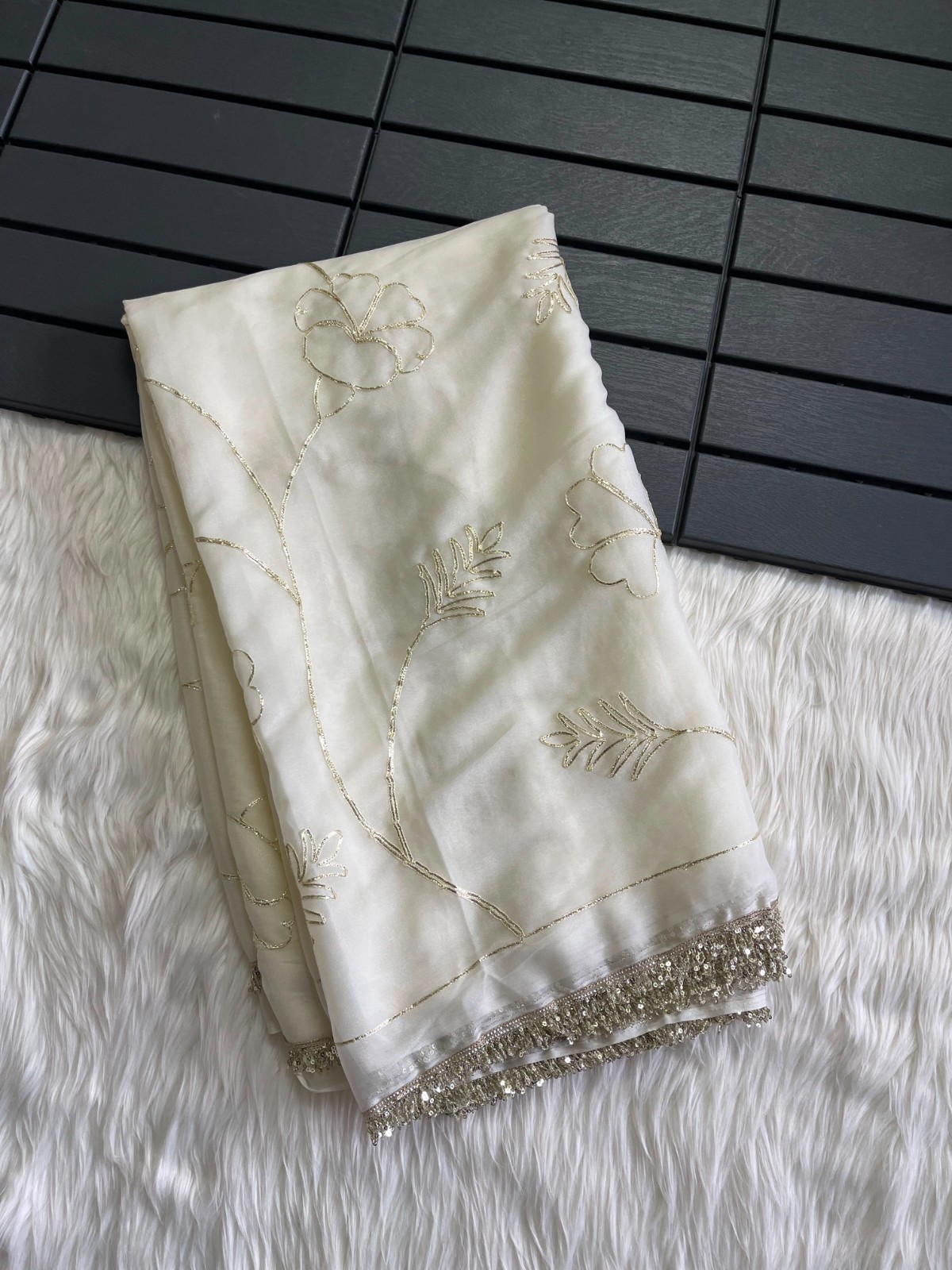 Premium Star Georgette saree with Gota Patti Work on all over the saree