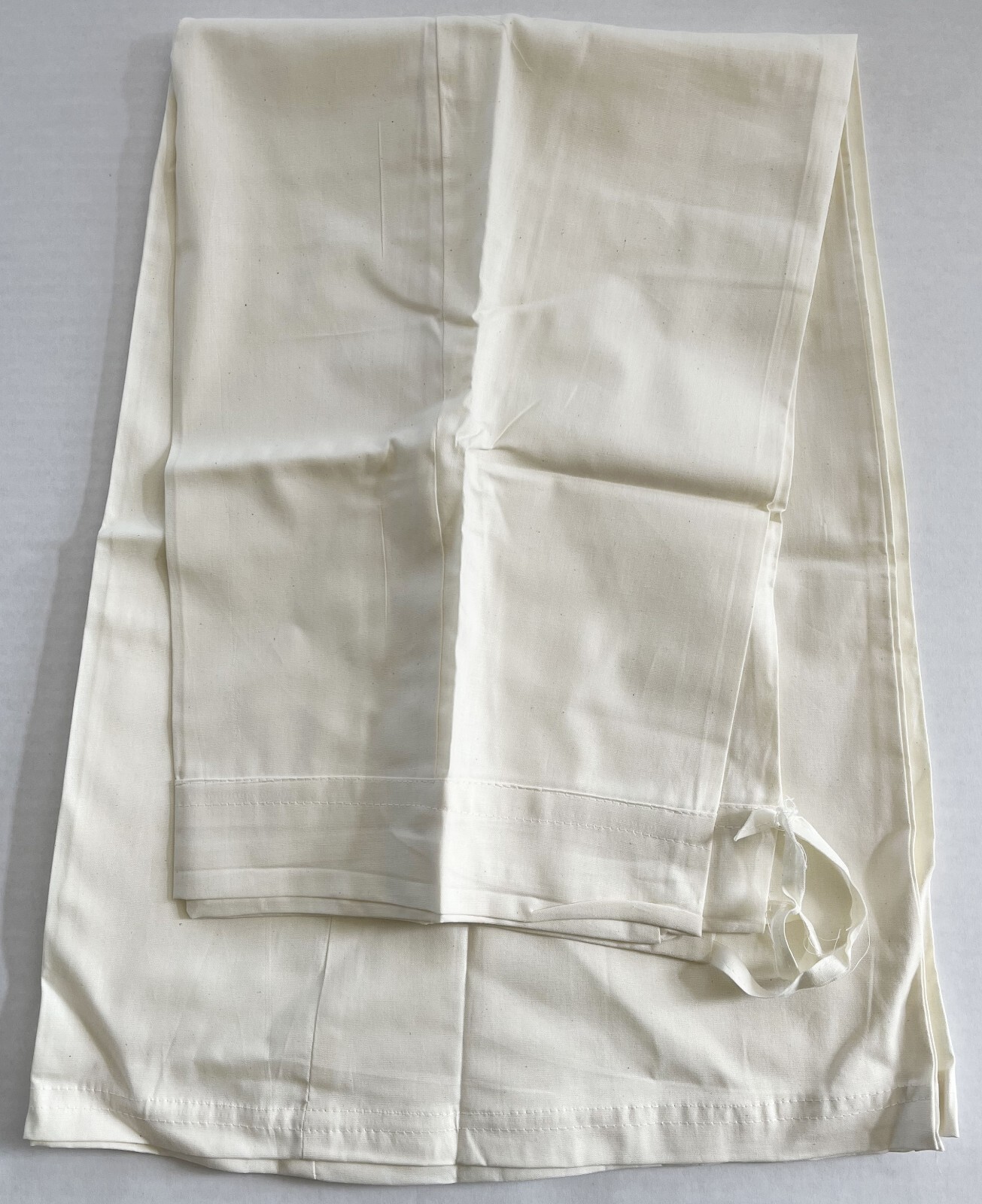 Off-White Sari Petticoat Cotton Stitched Adjustable Waist Saree Underskirt L-37″
