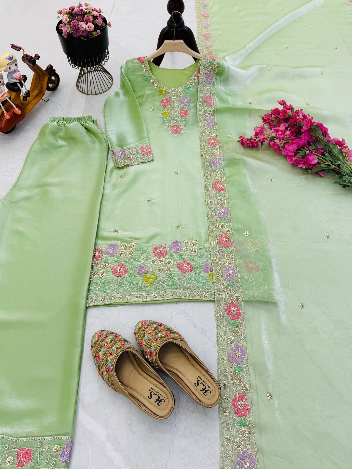 Designer Indian Pakistani top plazzo Bollywood Dress Party Wear Suit wedding