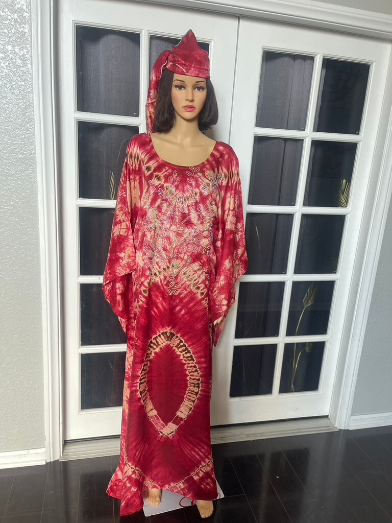 DMI FASHIONS -Hand-Painted Tie & Dye Dress – Luxurious, Light & Effortlessly Sty