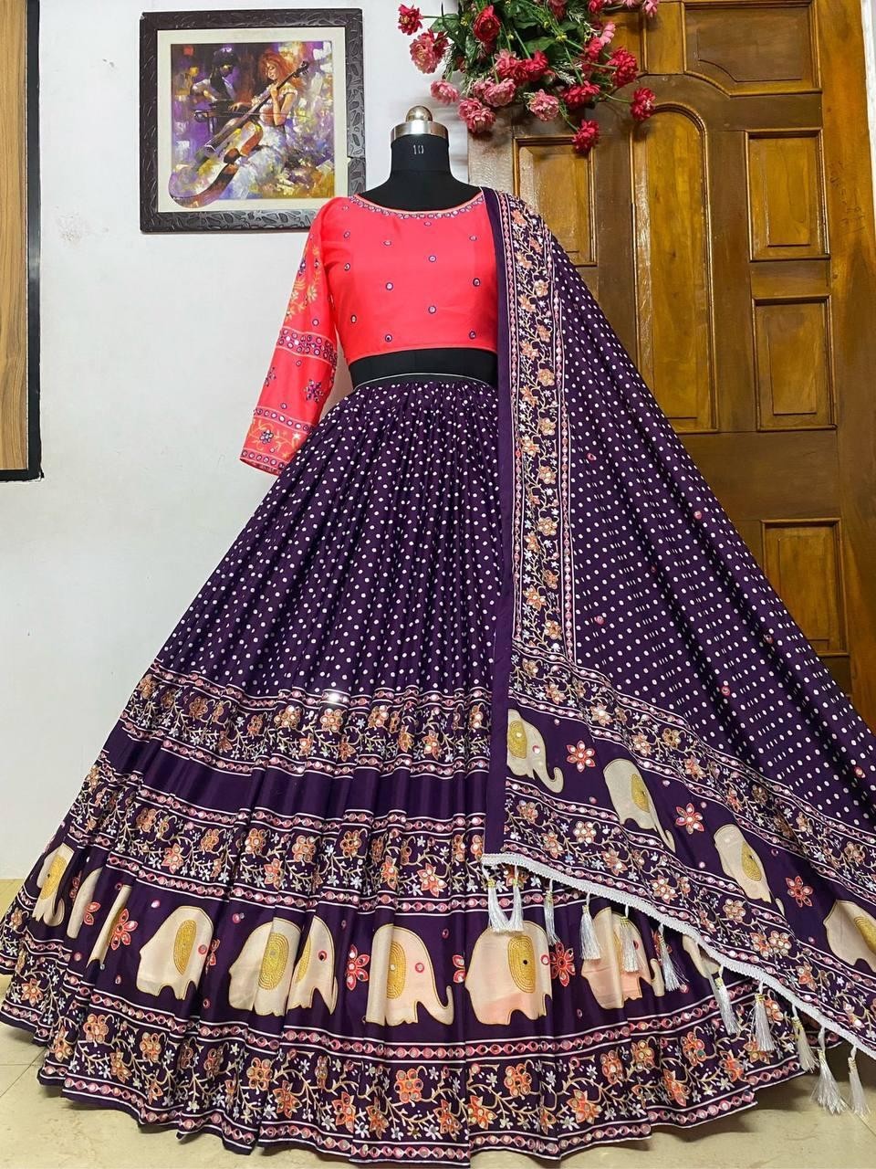 LEHENGA CHOLI INDIAN BOLLYWOOD WEDDING PARTY PAKISTANI WEAR READYMADE