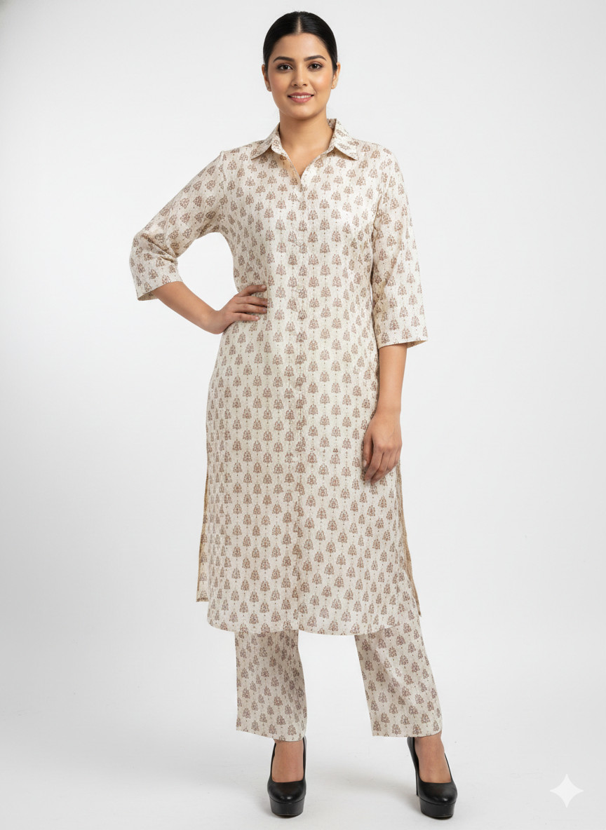Women’s Bangalore Silk Kurti & Pant Set – Elegant, Traditional, Comfortable