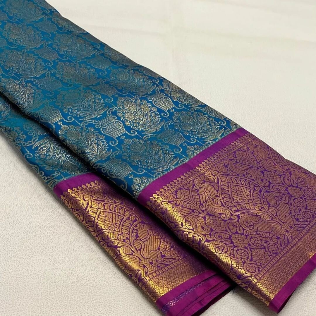Designer Sari Bollywood Bridal Silk Saree Blouse South Indian Ethnic Ready made
