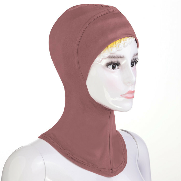 Muslim Women Under Scarf Cap Bone Bonnet Ninja Hijab Islamic Neck Cover Hat Arab