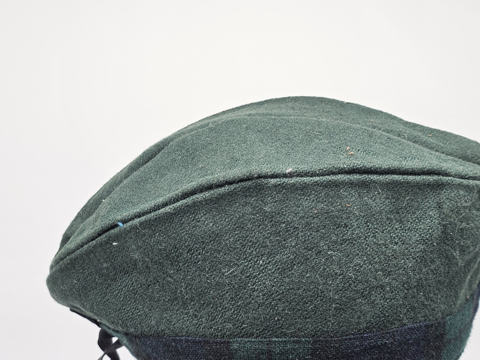 GREEN NAVY 100% WOOL GLENGARRY HAT SCOTTISH HIGHLAND WEAR