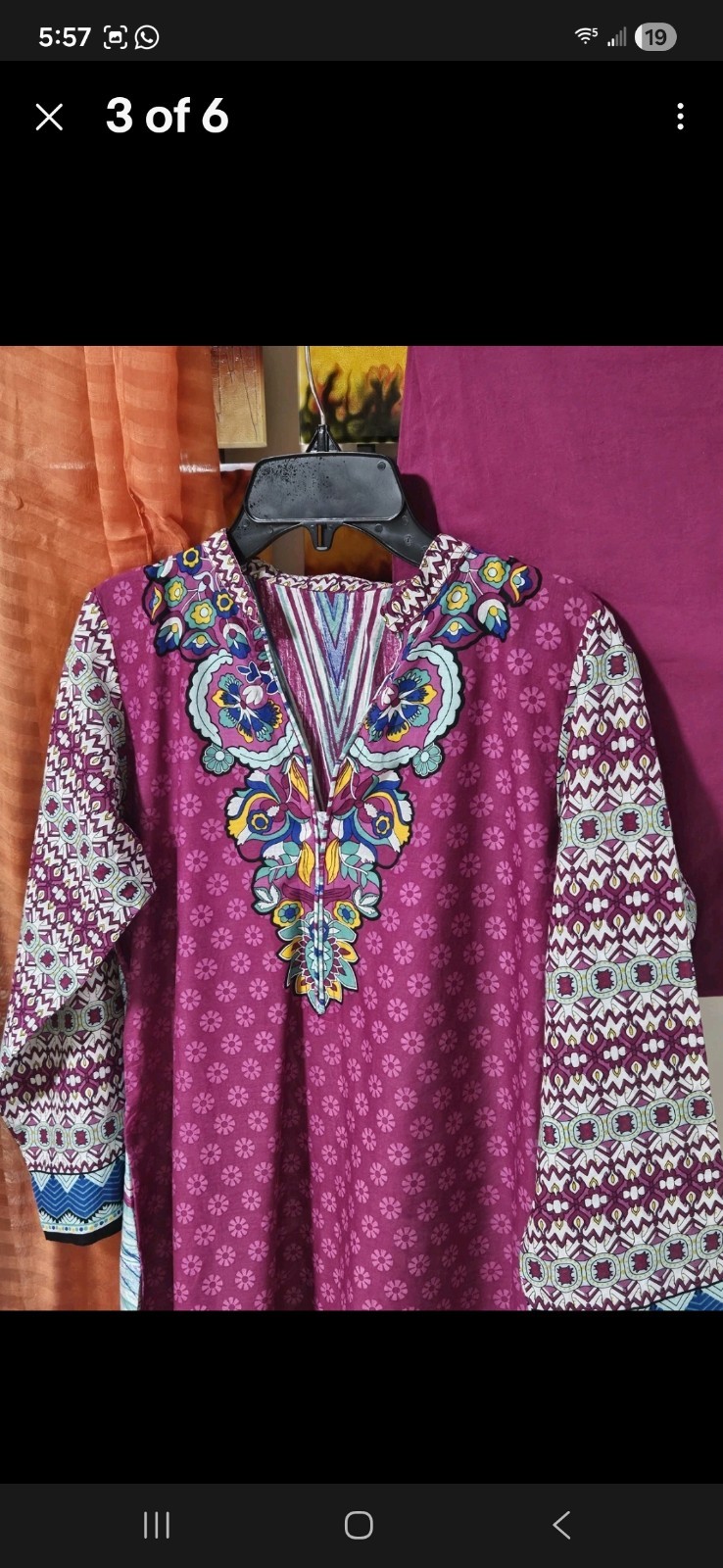 3 Piece Set Indian Pakistani Suit Women’s Size M Pinks
