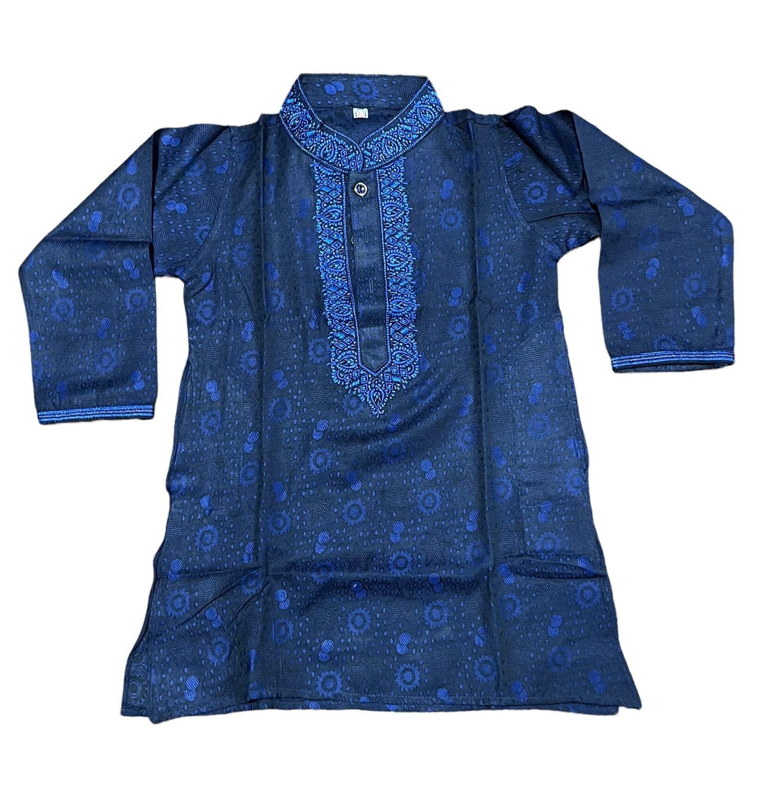 Blue – Soft Cotton Traditional Boys Kurta- 018