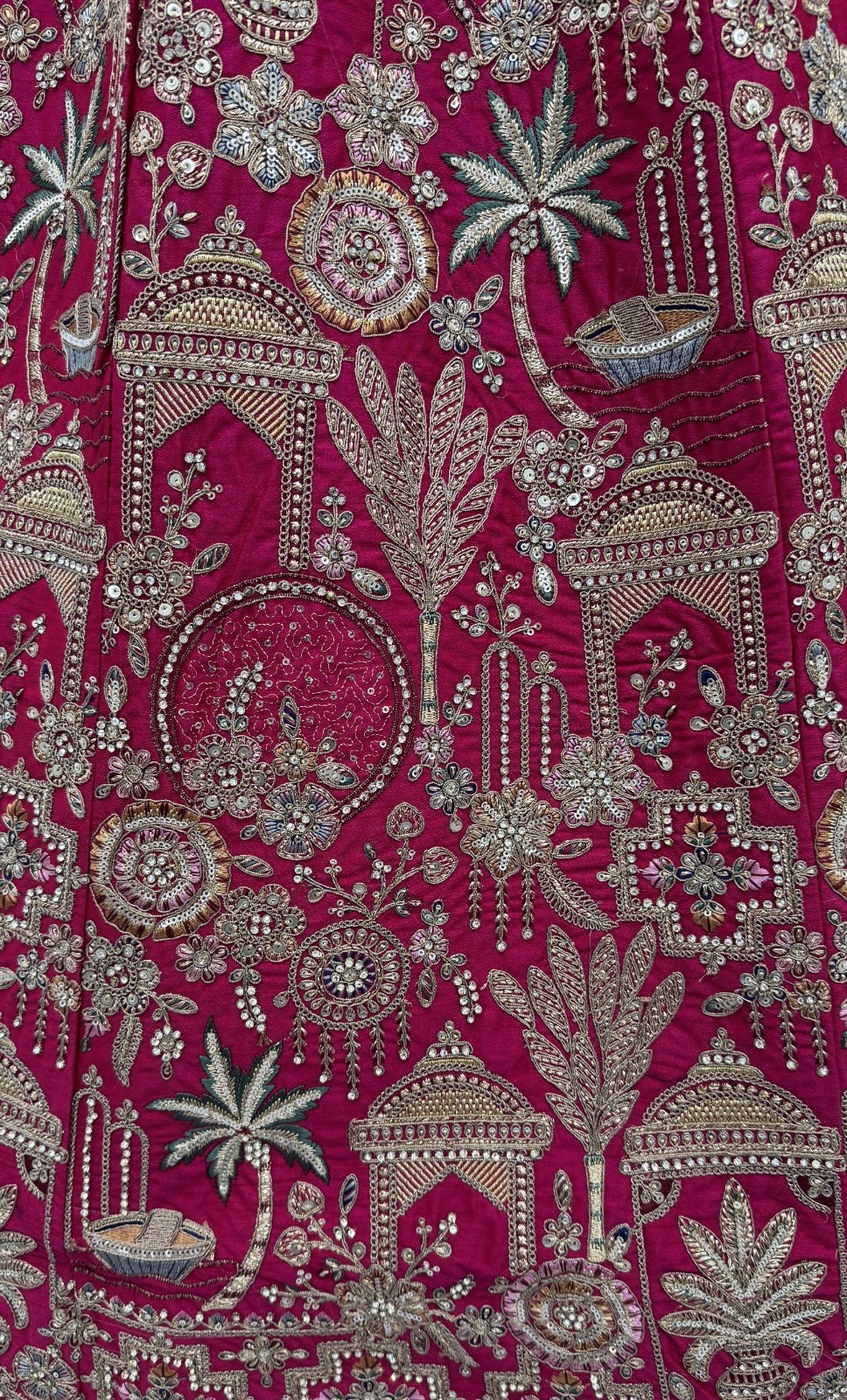 Gadhwal Silk Lehenga Choli Bridal Shower Wedding Reception Designer Set