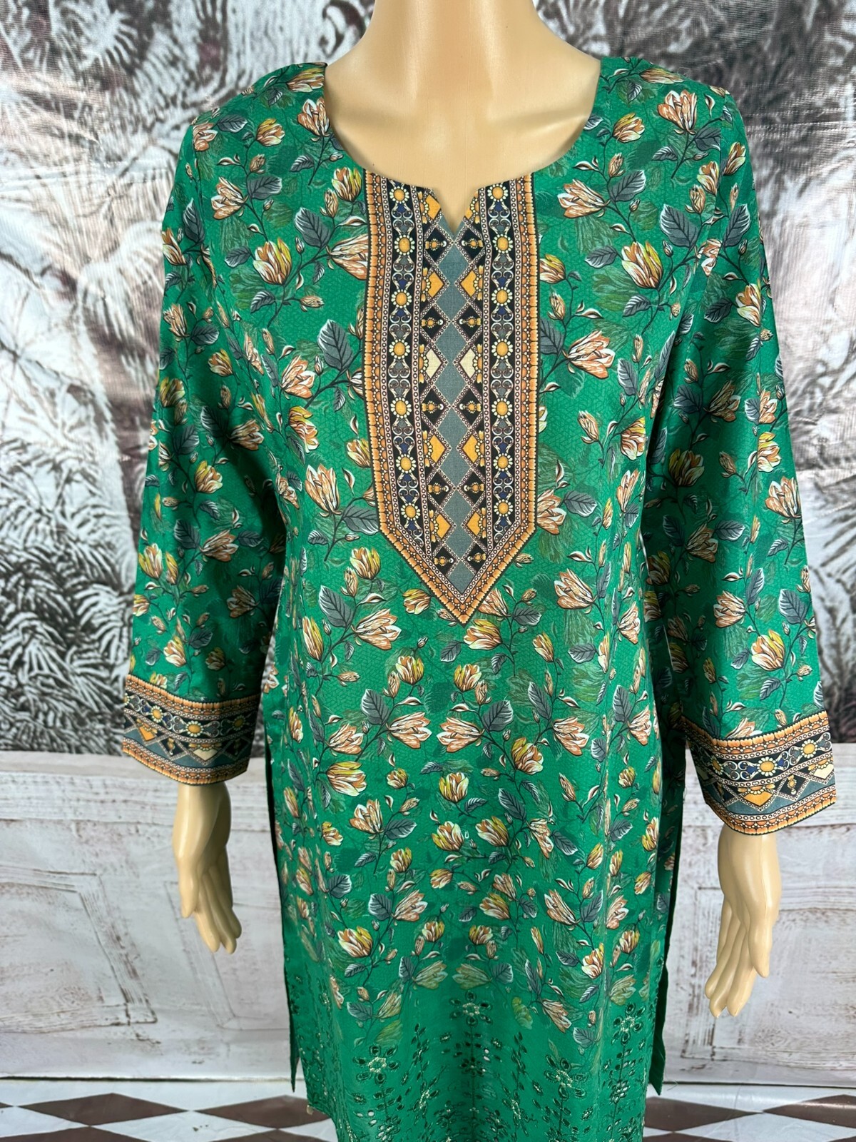 MTF GUL-E-BAHAR DIGITAL PRINTED EMBROIDERED CHIKANKARI 3 PIECE READY TO WEAR