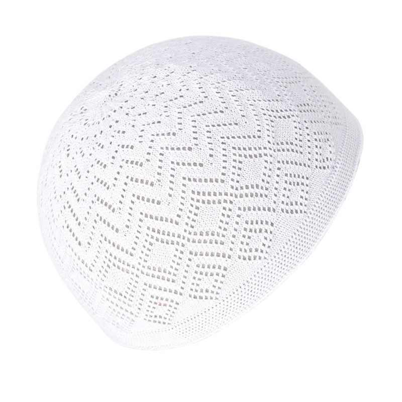 Casual Adult Hollow out Hat Inner Hat Traditional Hat Casual Muslin Hat for Pray