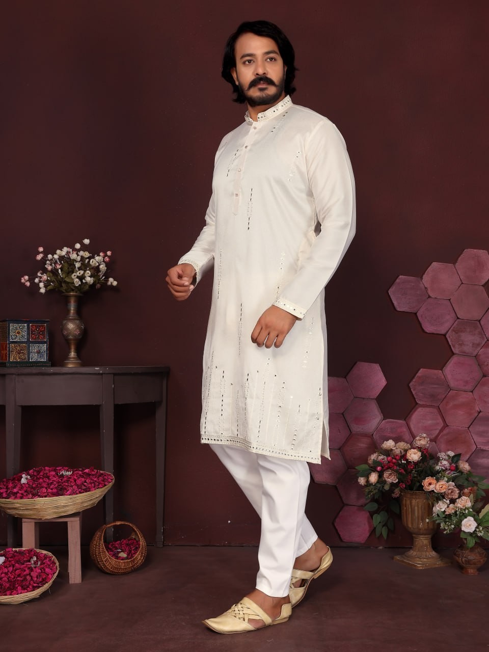 Readymade Kurta Pajama Smart Silk & Cotton Ready to Wear for Weddings & Events