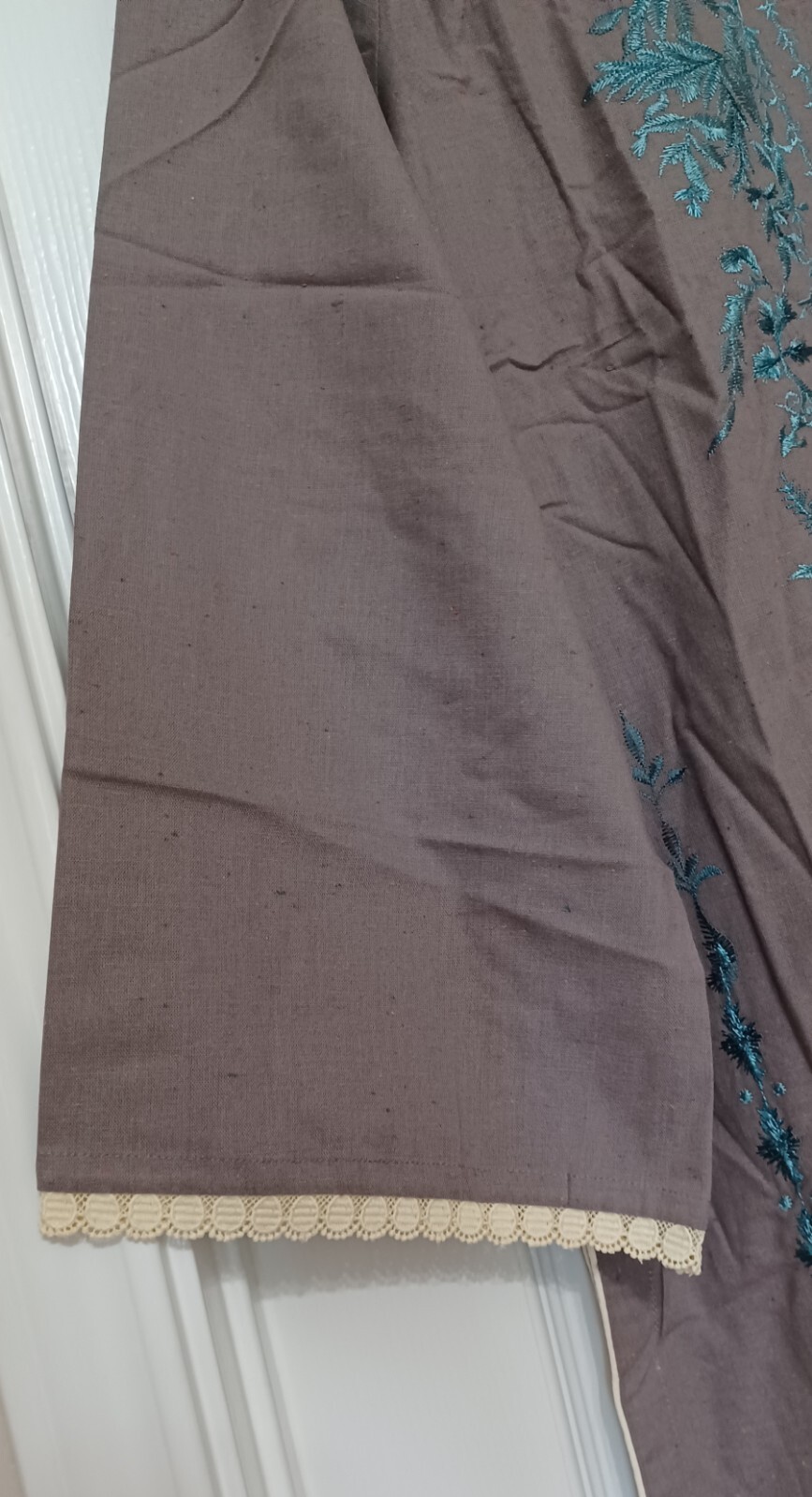 NEW SANA SAFINAZ 2PC Size M Embroidered Khaddar Kurti & Trouser Fall/Winter