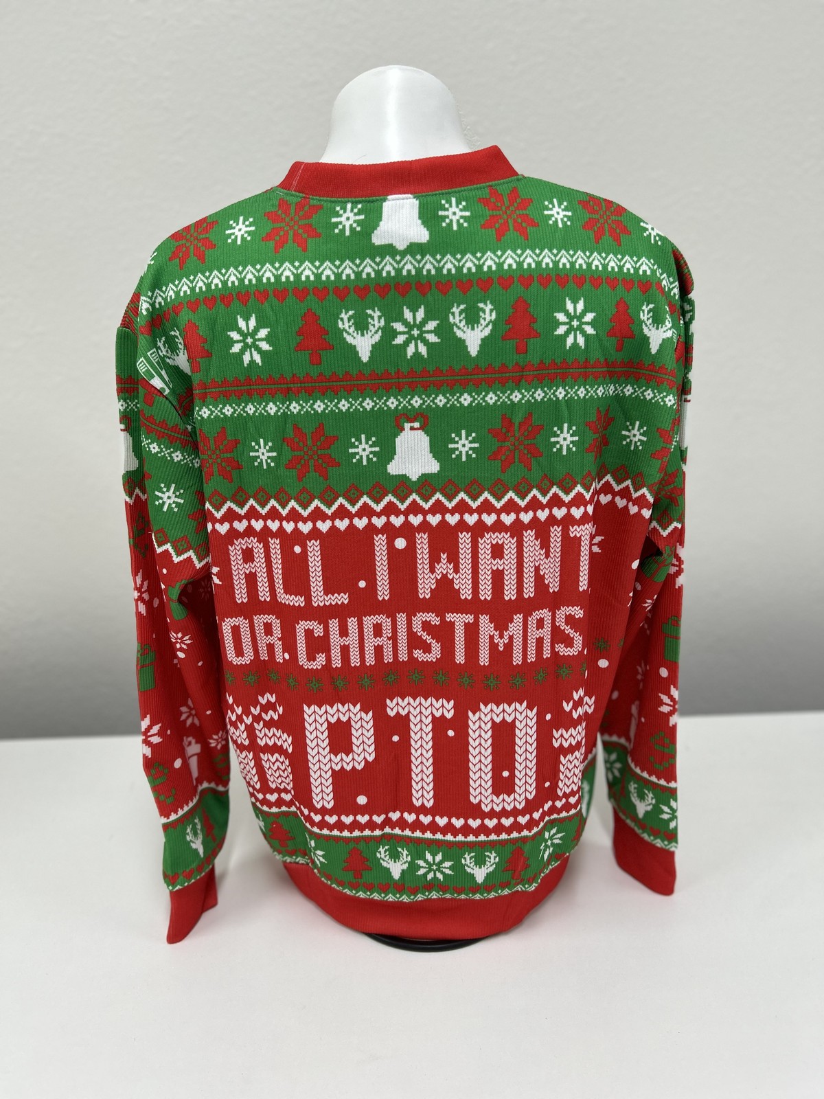 All I Want For Christmas Is PTO Ugly Sweater Sweatshirt Red Green Medium