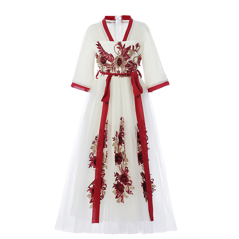 Tang Suit Dress Gauze Costume Girls Children’s Chinese Ancient Style Hanfu Dress