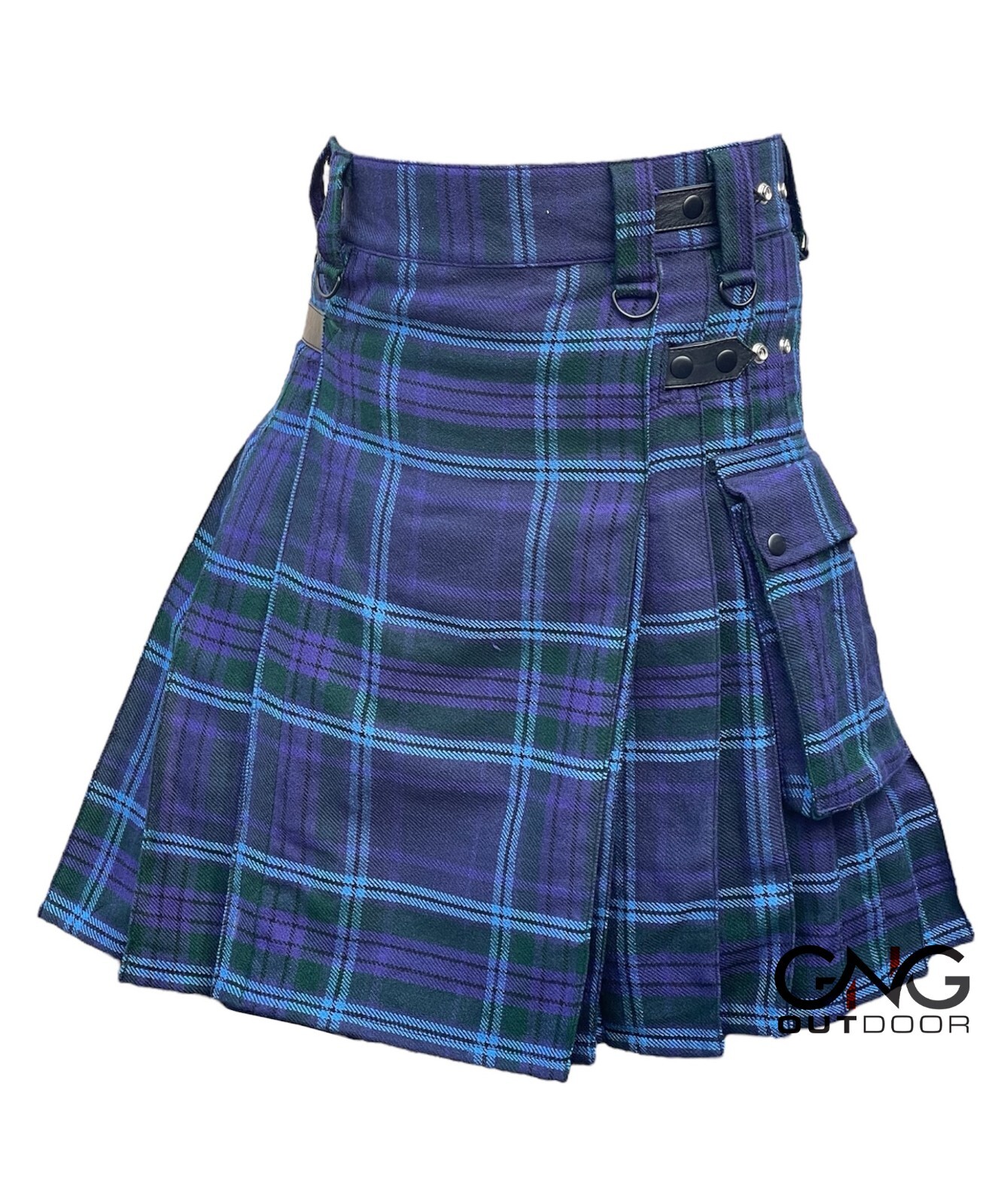 Scottish Men’s Spirit of Scotland Leather strap kilt Highland Utility kilt