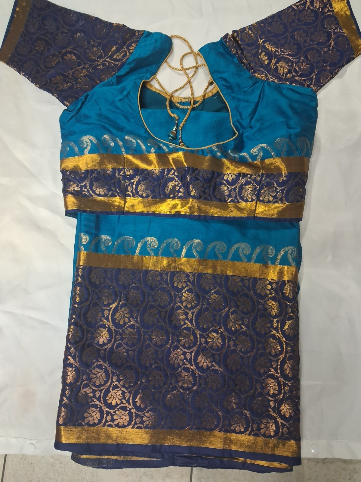 Designer Silk Saree Blouse Wedding Indian Party Wear Sari