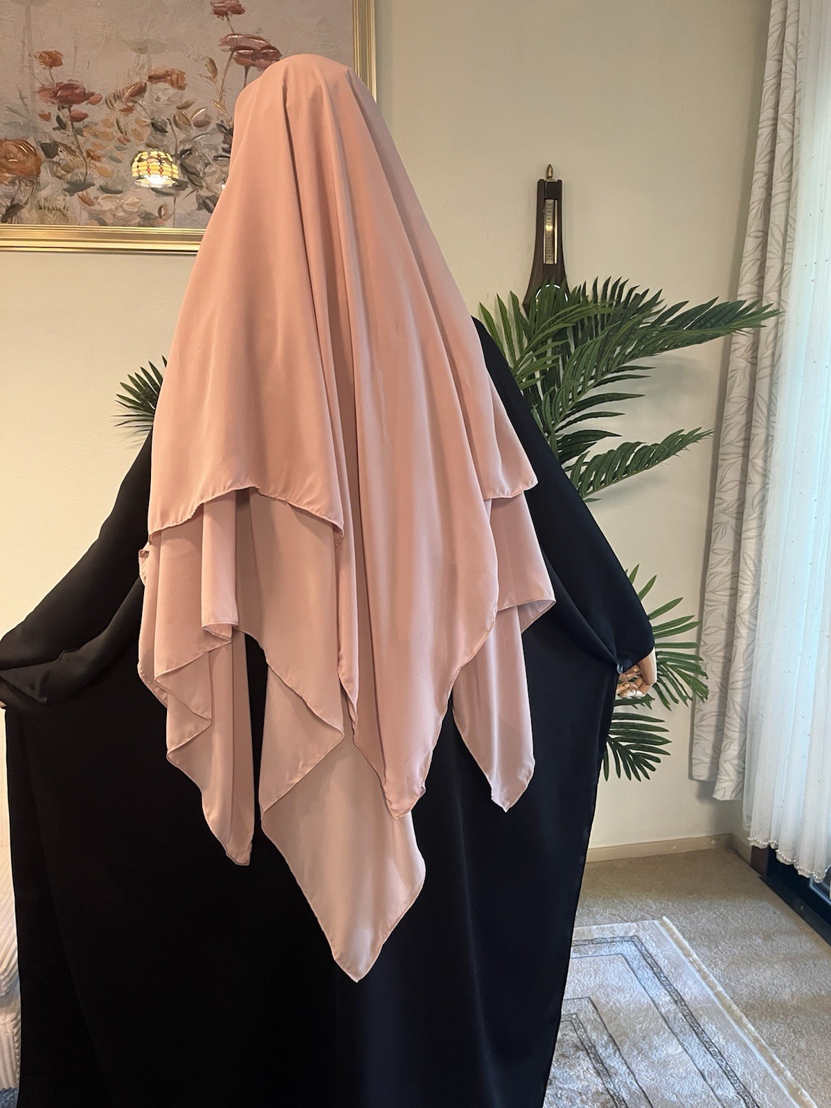 3 layers Nose String Niqab, Khimar Jilbab Niqab Long Scarf Hijab،نقاب،حجاب،جلباب