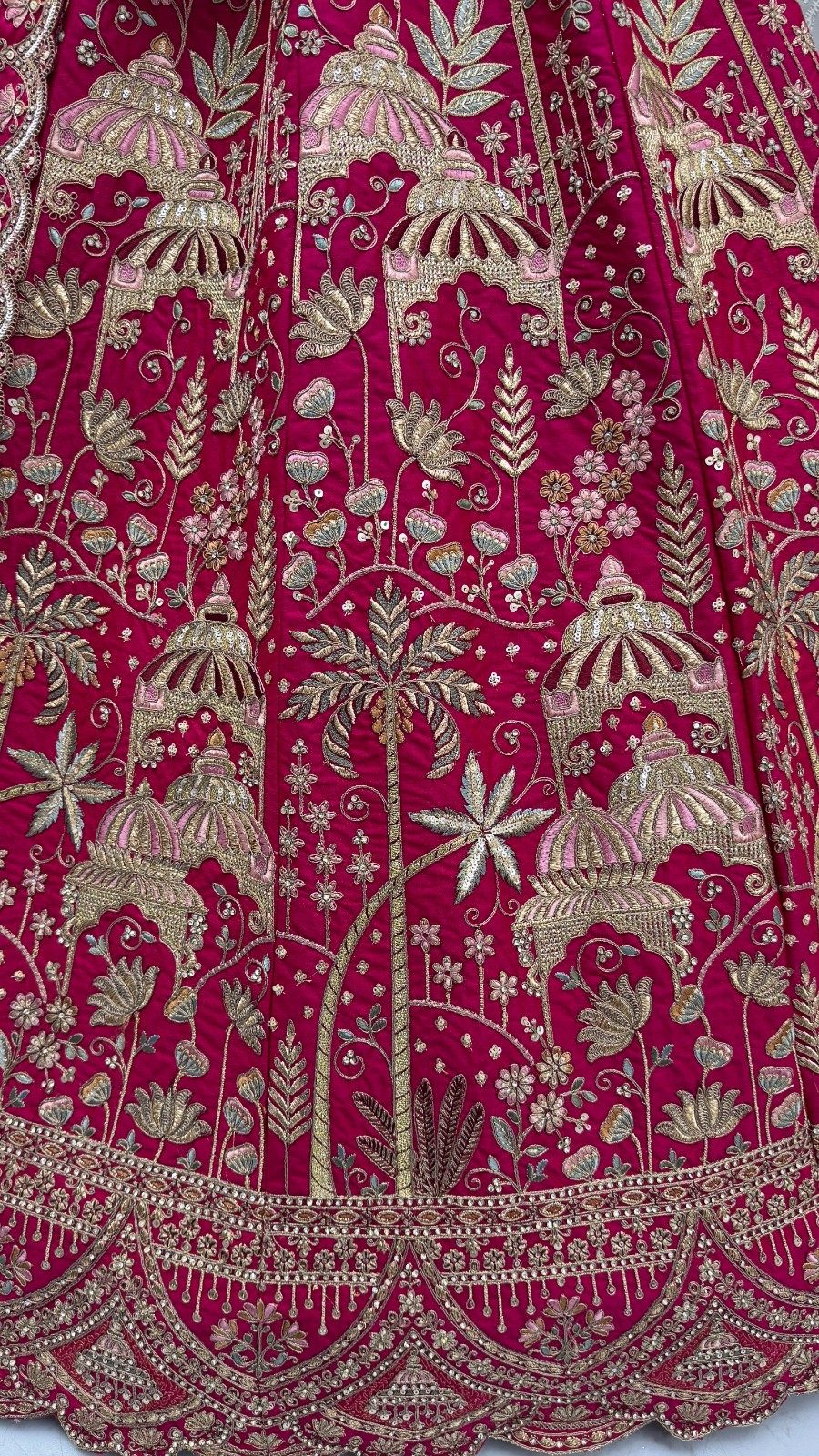 Silk Lehenga Choli Dori Thread Sequins Wedding Reception Party Outfit
