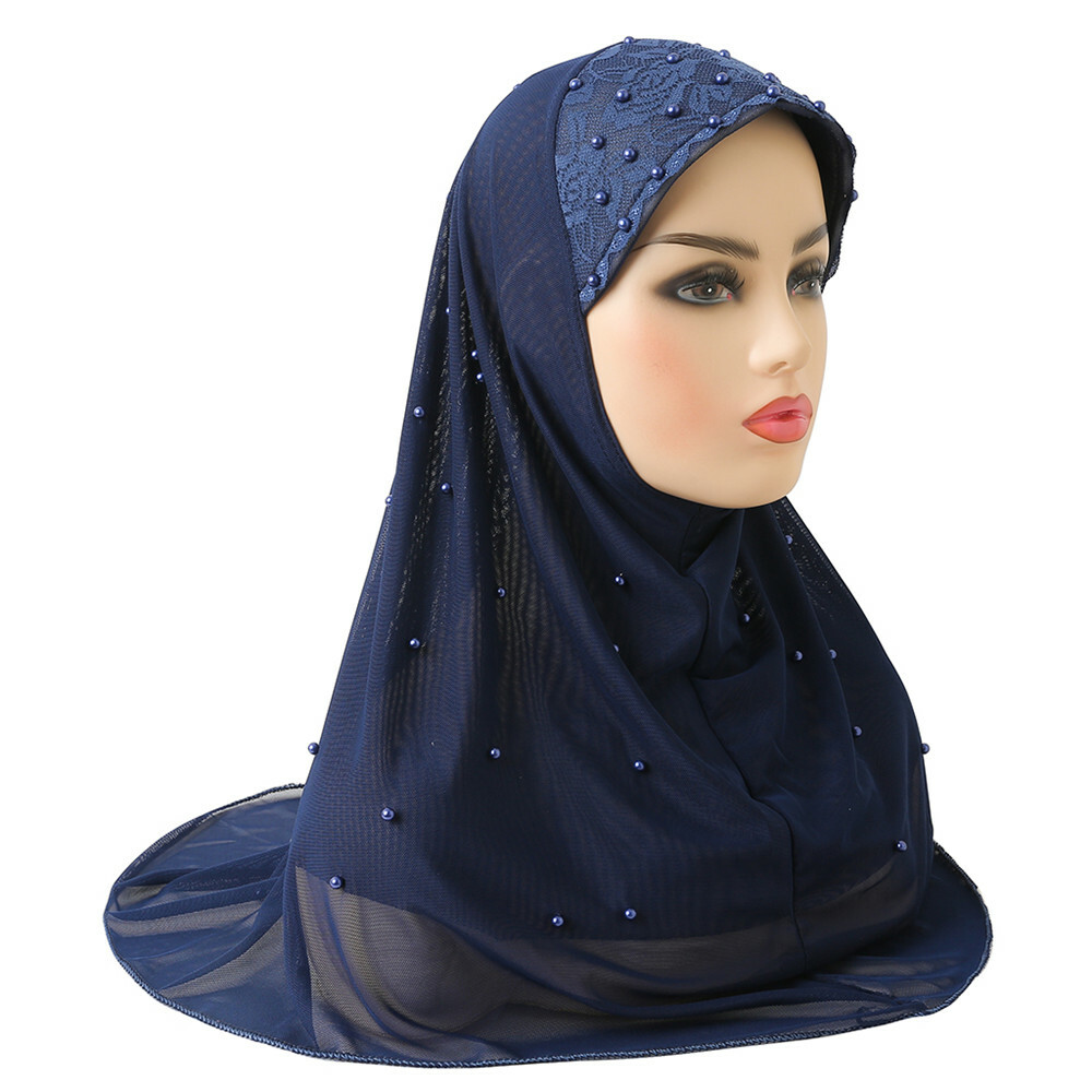 One Piece Women Amira Hijab Scarf Headscarf Wrap Muslim Shawls Islamic Cover New