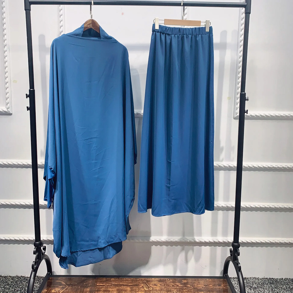 Syeeds Boutique Two Piece Jilbab Set Pull On Prayer Clothes for Women Free Size