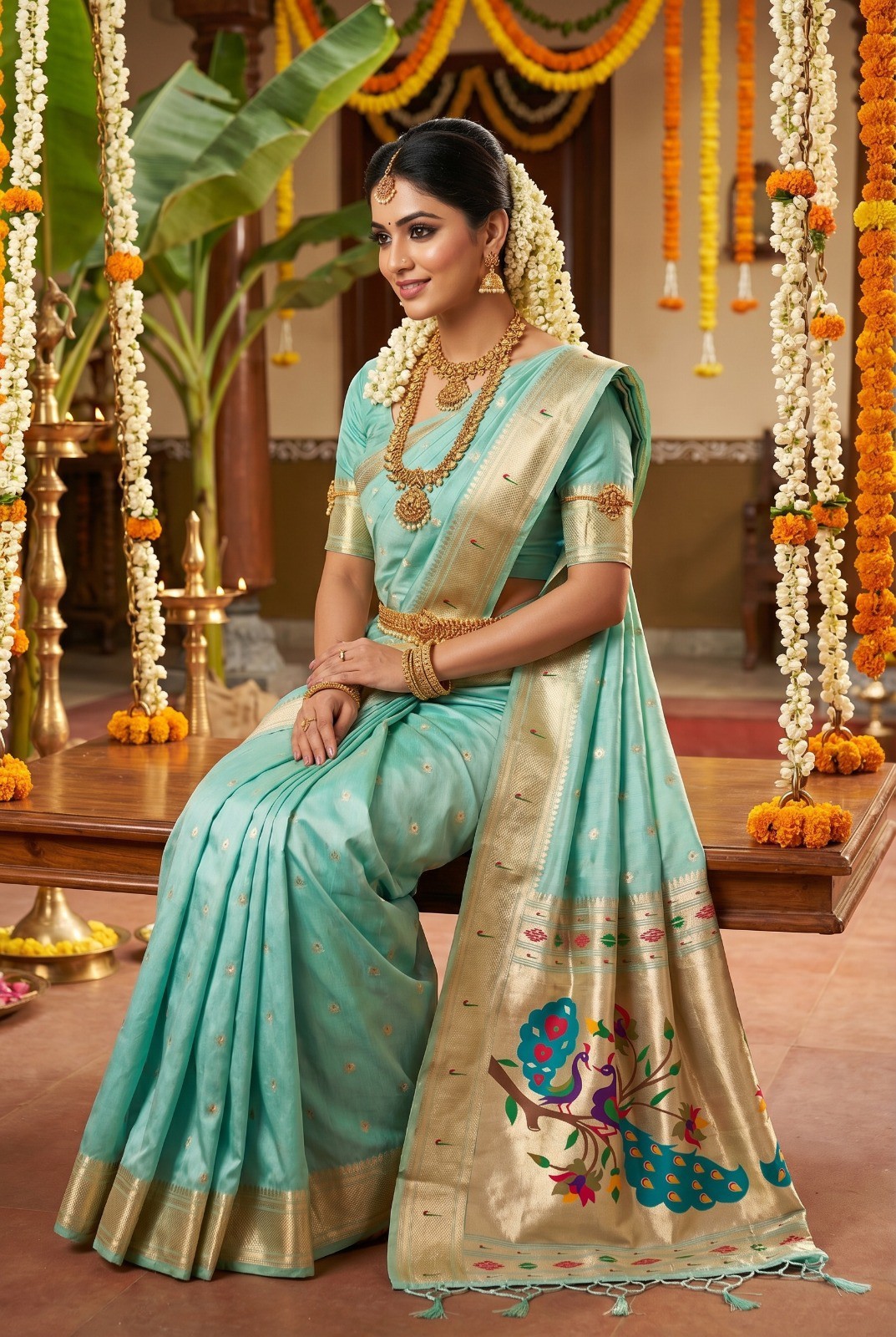 Soft Silk Bollywood Designer Fancy Saree Party Indian Wedding Saree