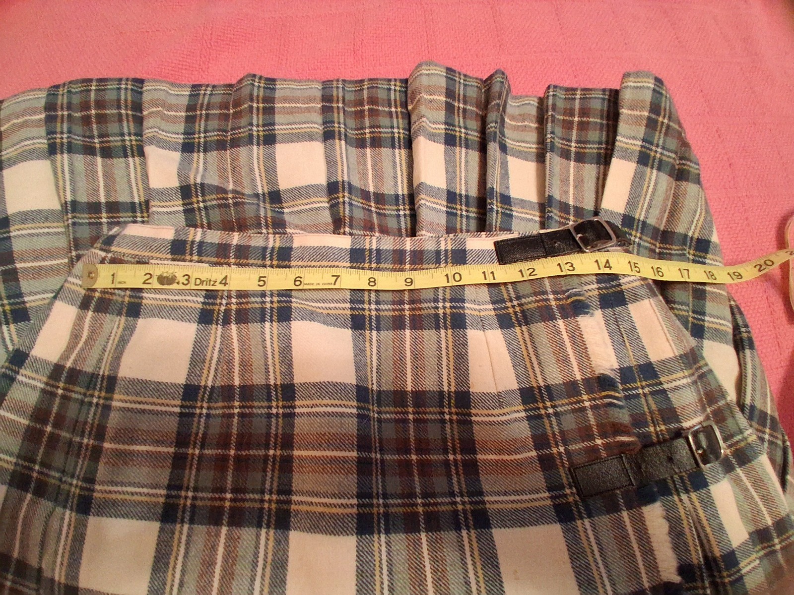 VINTAGE MOSBROOK AUTHENTIC 100% WOOL KILT SIZE 14 SCOTTISH