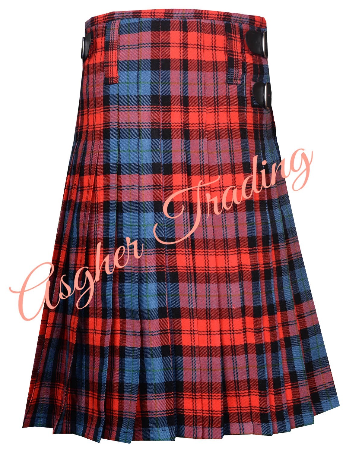 MacLachlan Ancient Tartan Kilt, 16 Oz Acrylic Tartan Traditional 8 Yard kilts