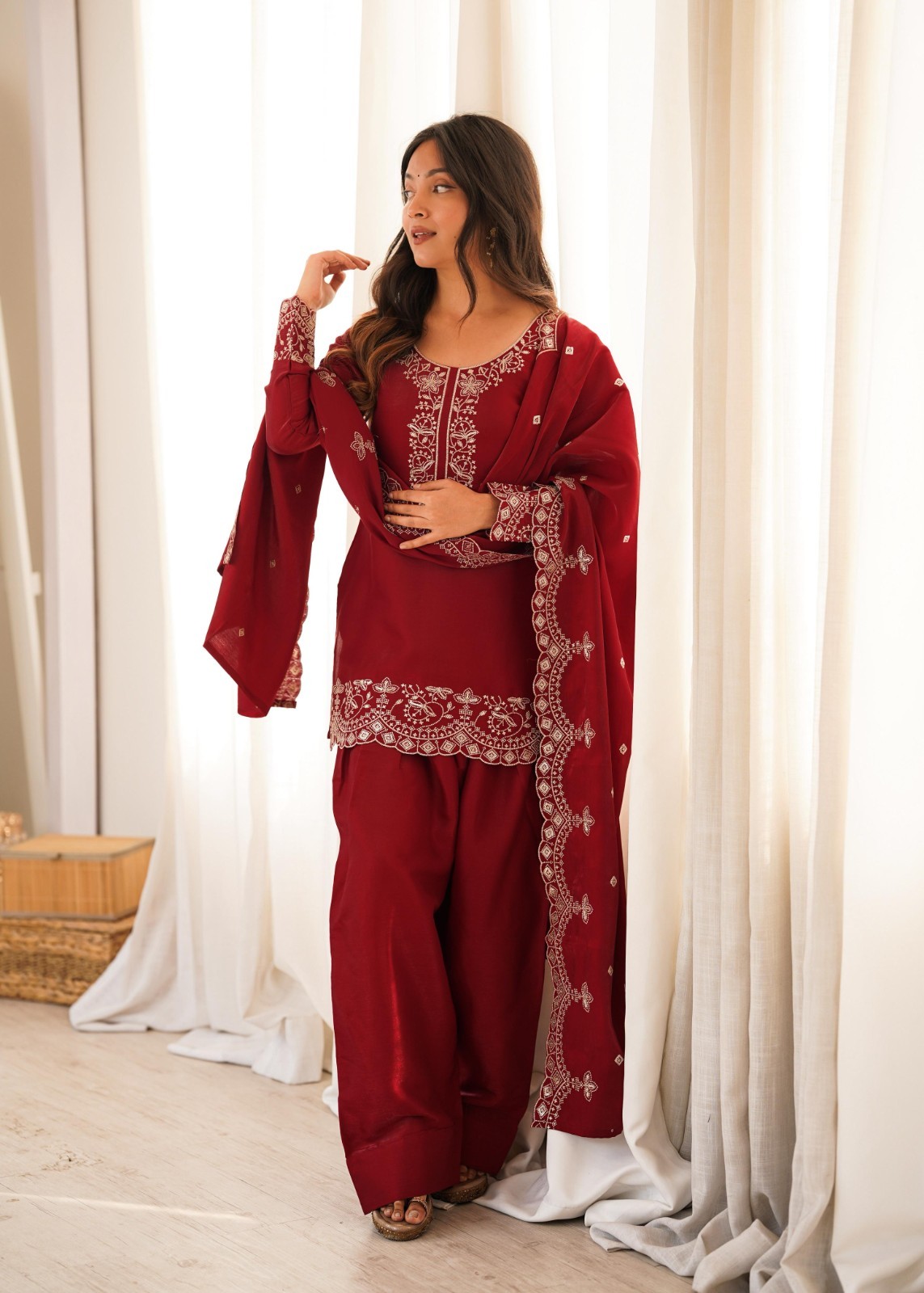 Farshi Salwar Kameez Pakistani Ready To Wear Dress Suits Wedding Party Bollywood