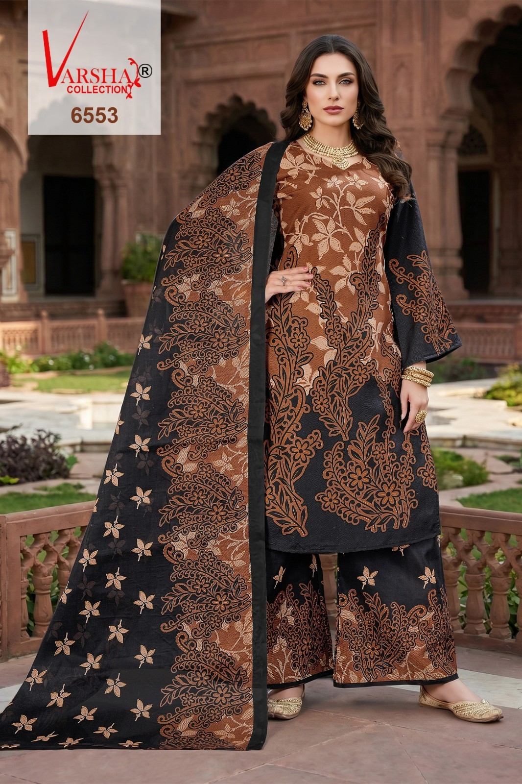 Indian Salwar Kameez Readymade Pakistan Punjabi Synthetic Designer Crepe Suit